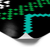 Weihnachten beladen lustige hässliche Weihnachtskr Poster (Ecke)