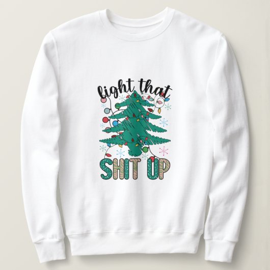 Weihnachten beleuchten sweatshirt (Design vorne)