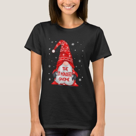 Weihnachten beleuchtet den IT-Manager passend T-Shirt (Vorderseite)
