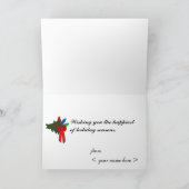 Weihnachten beleuchtet Feiertagskarte (Innenseite)