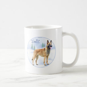 Weihnachten-Belgier Malinois Kaffeetasse