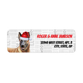 Weihnachten Belgisch Malinois Dog Feiertagsadresse