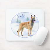Weihnachten Belgisch Malinois Mousepad (Mit Mouse)