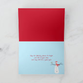 Weihnachten BELIEVE mit Weihnachten und Schlitten Karte (Innenseite)