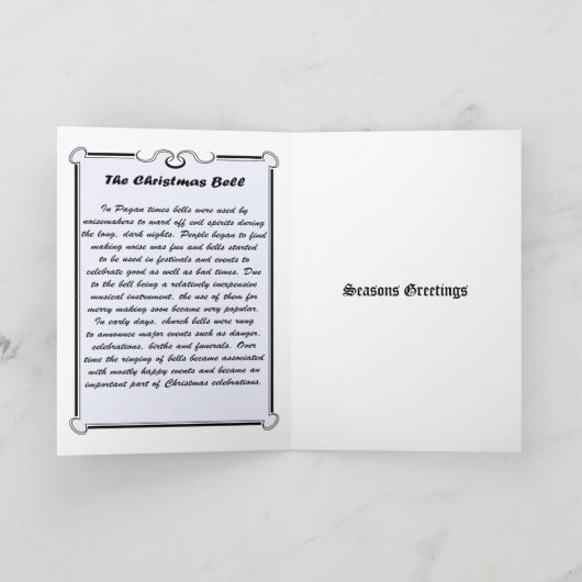 Weihnachten Bell (blau) (Innenseite)