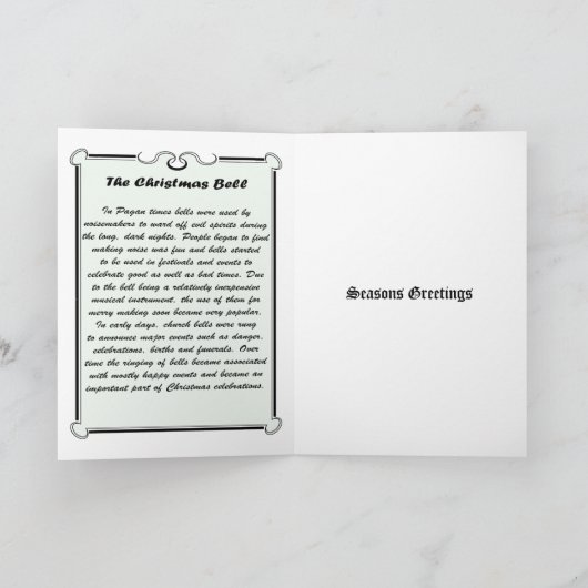 Weihnachten Bell (Grün) (Innenseite)