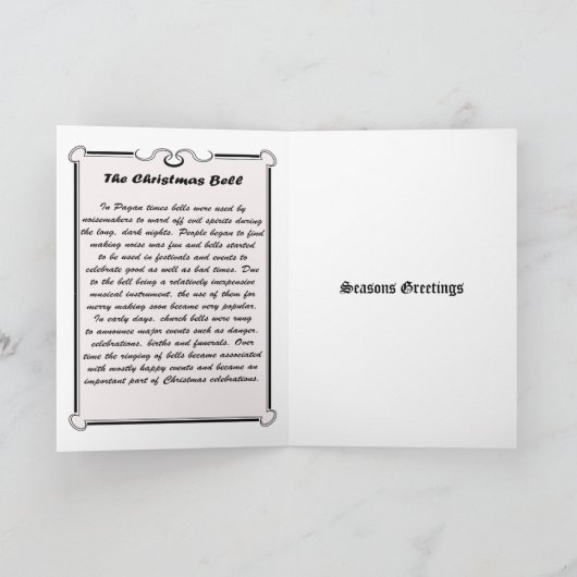 Weihnachten Bell (rot) (Innenseite)