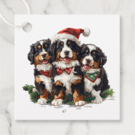 Weihnachten Berner Hunde Geschenkanhänger