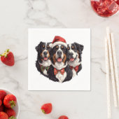 Weihnachten Berner Hunde Serviette (Beispiel)