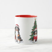 Weihnachten Berner Hunde Tasse (Zentrum)