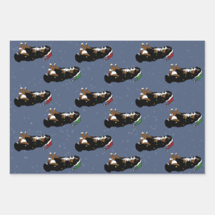 Weihnachten Berner Sennenhund Geschenkpapier Set