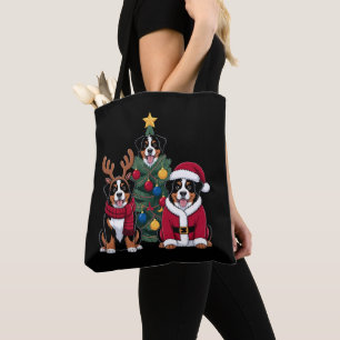 Weihnachten Berner Sennenhund Weihnachtsmann Weihn Tasche