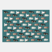 Weihnachten Bernese Leonberger St Bernard Pyrenäen Geschenkpapier Set (Vorderseite 2)