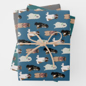 Weihnachten Bernese Leonberger St Bernard Pyrenäen Geschenkpapier Set (Beispiel)