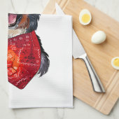 Weihnachten Bernese Mountain Dog Badetuch Geschirrtuch (Viertel Falte)