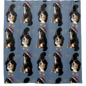 Weihnachten Bernese Mountain Dog Duschvorhang (Vorderseite)