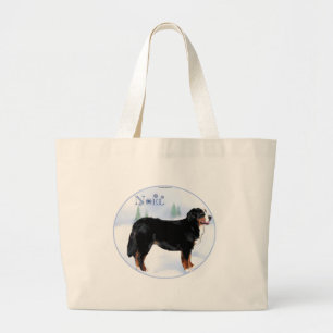Weihnachten Bernese Mountain Dog Jumbo Stoffbeutel
