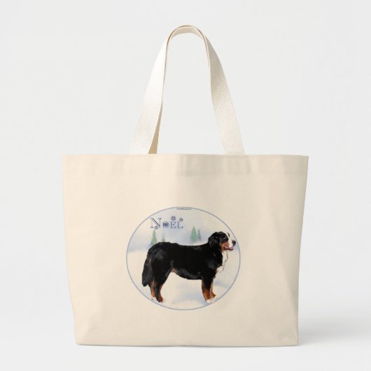 Weihnachten Bernese Mountain Dog Jumbo Stoffbeutel (Vorne)