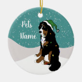 Weihnachten Bernese Mountain Dog Keramik Orlan Keramik Ornament (Vorne)