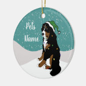 Weihnachten Bernese Mountain Dog Keramik Orlan Keramik Ornament (Links)
