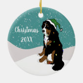 Weihnachten Bernese Mountain Dog Keramik Orlan Keramik Ornament (Hinten)