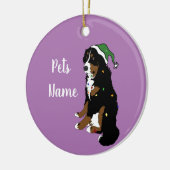 Weihnachten Bernese Mountain Dog Keramik Ornament (Links)