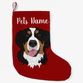 Weihnachten Bernese Mountain Dog Kleiner Weihnachtsstrumpf (Vorderseite)