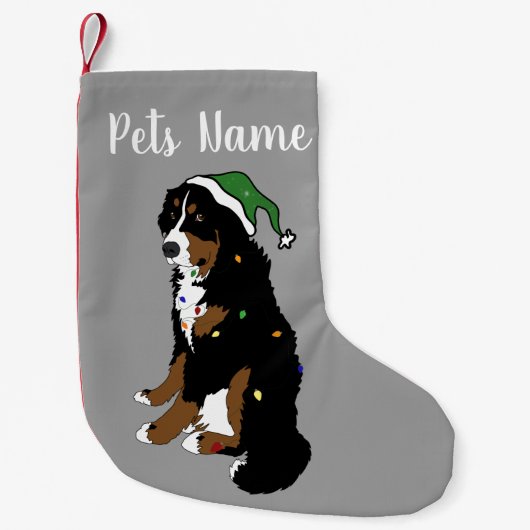 Weihnachten Bernese Mountain Dog Kleiner Weihnachtsstrumpf (Vorderseite)