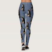 Weihnachten Bernese Mountain Dog Leggings (Rückseite)
