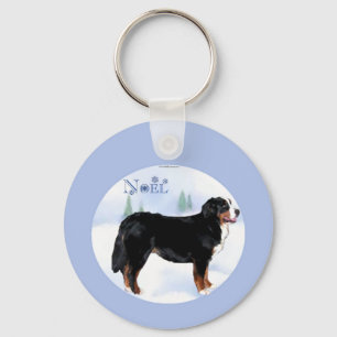 Weihnachten Bernese Mountain Dog Schlüsselanhänger