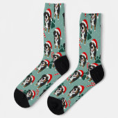 Weihnachten Bernese Mountain Dog Socks Socken (Linkes Detail)