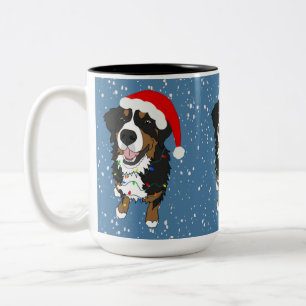 Weihnachten Bernese Mountain Dog Zweifarbige Tasse