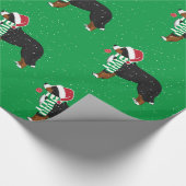 Weihnachten Bernese Mountain Holiday Dog Geschenkpapier (Ecke)