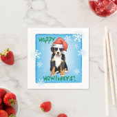 Weihnachten Bernese MountaIn Hund Serviette (Beispiel)