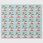 Weihnachten Bernhardiner Geschenkpapier (Flach)