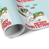 Weihnachten Bernhardiner Geschenkpapier (Rolleneckpunkt)