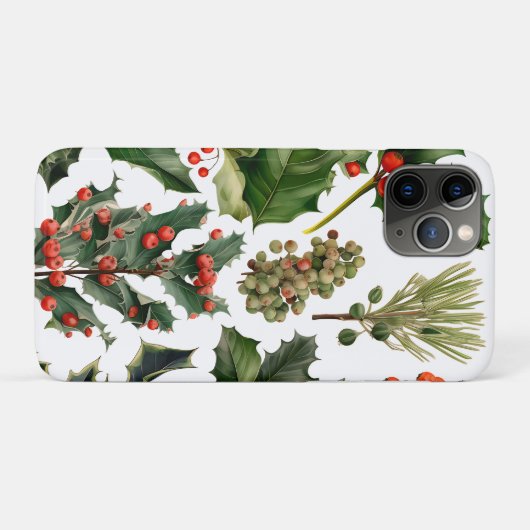 Weihnachten Berries Holly Verlasse. Weihnachtsberr Case-Mate iPhone Hülle (Rückseite (Horizontal))