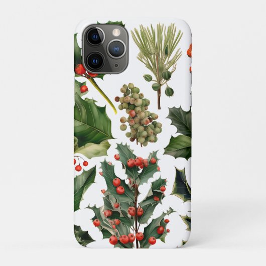 Weihnachten Berries Holly Verlasse. Weihnachtsberr Case-Mate iPhone Hülle (Rückseite)