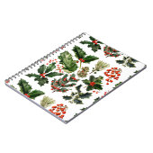 Weihnachten Berries Holly Verlasse. Weihnachtsberr Notizblock (Linke Seite)