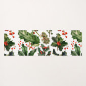Weihnachten Berries Holly Verlasse. Weihnachtsberr Yogamatte (Rückseite (Horizontal))