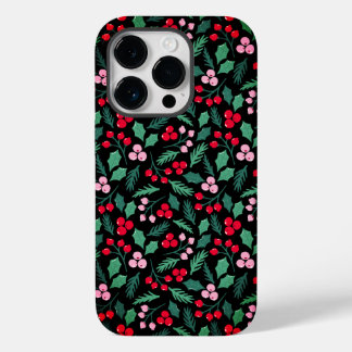 Weihnachten Berry Delight nahtloses Muster Case-Mate iPhone 14 Pro Hülle