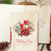 Weihnachten Berry Greenery Red Poinsettia