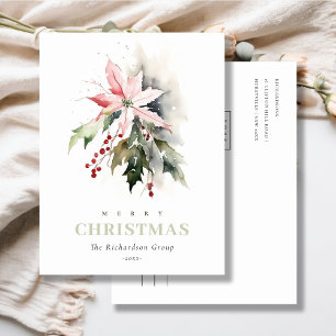 Weihnachten - Berry Poinsettia Corporate Logo