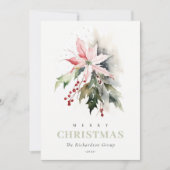 Weihnachten - Berry Poinsettia Corporate Logo (Vorderseite)