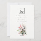 Weihnachten - Berry Poinsettia Corporate Logo (Rückseite)