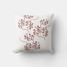 Weihnachten Berry Sprigs Rote Branchen Festival Kissen