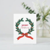 Weihnachten Berry Wreath Frohe Weihnachten (Stehend Vorderseite)