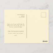 Weihnachten Berry Wreath Joy Postkarte (Rückseite)