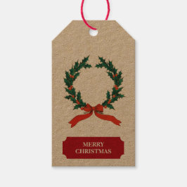 Weihnachten Berry Wreath Weihnachtsfeiertag - Begr Geschenkanhänger