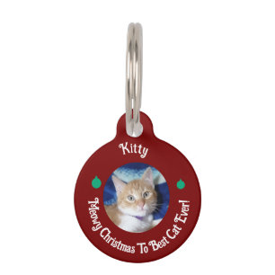 Weihnachten, beste Katze überhaupt, Katzenfoto, Haustiermarke